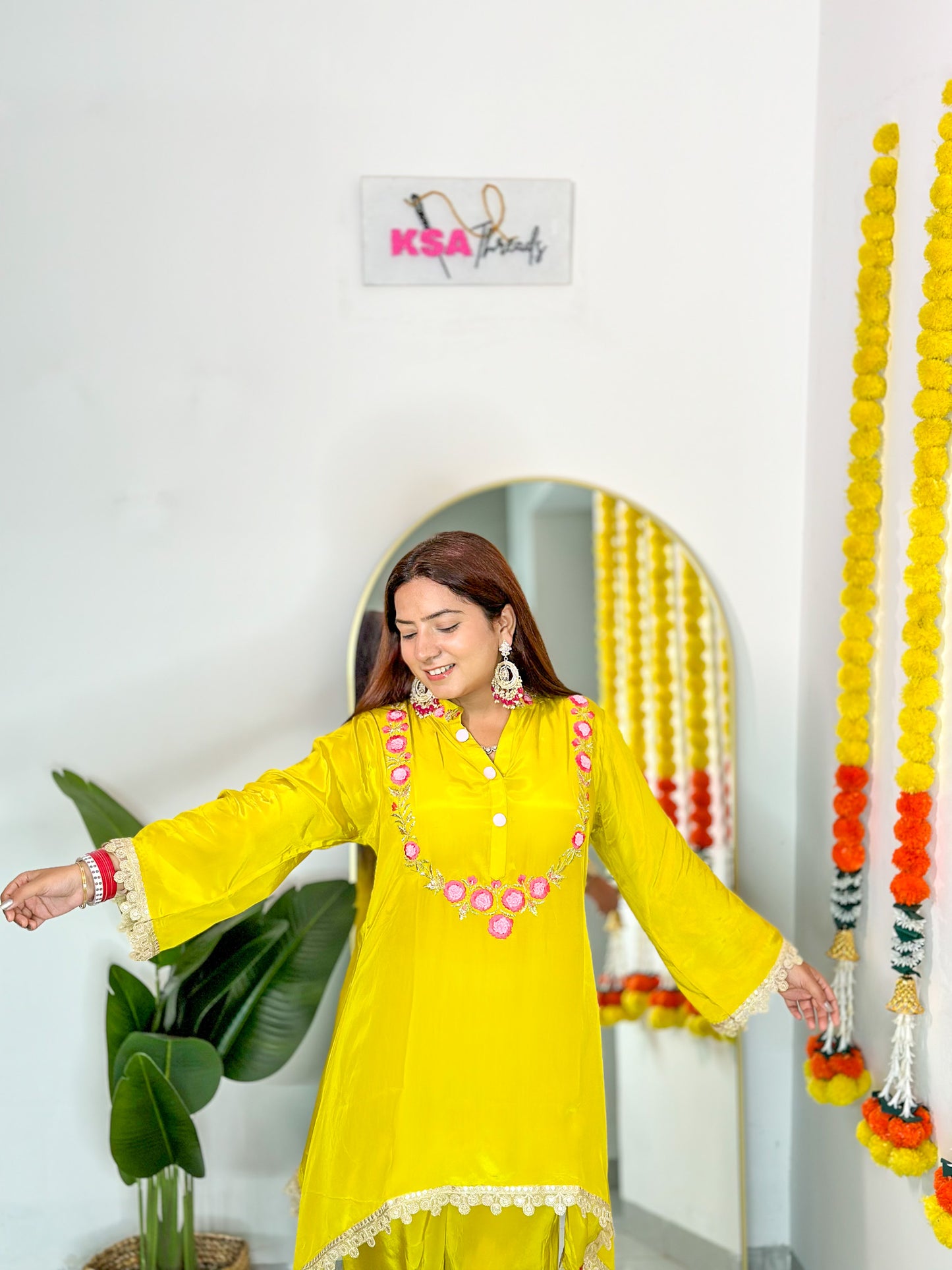 Festive Yellow Co-ord Set