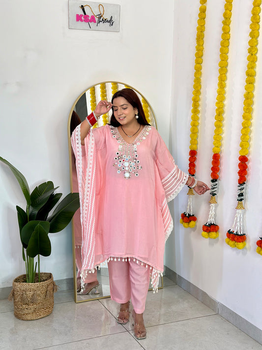 Noor Mirror Kaftan Set