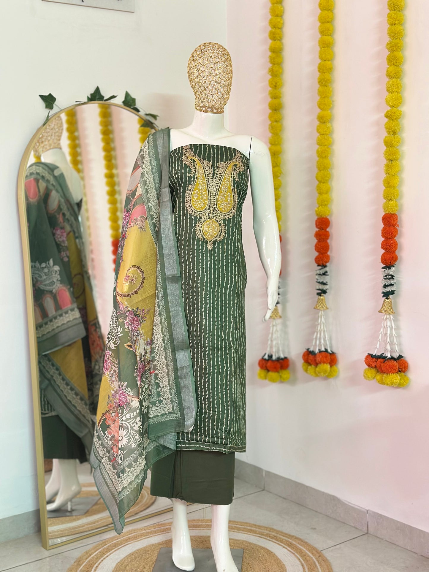 Jam Rayon Printed Suit